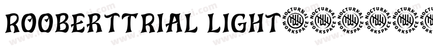 RoobertTRIAL Light字体转换